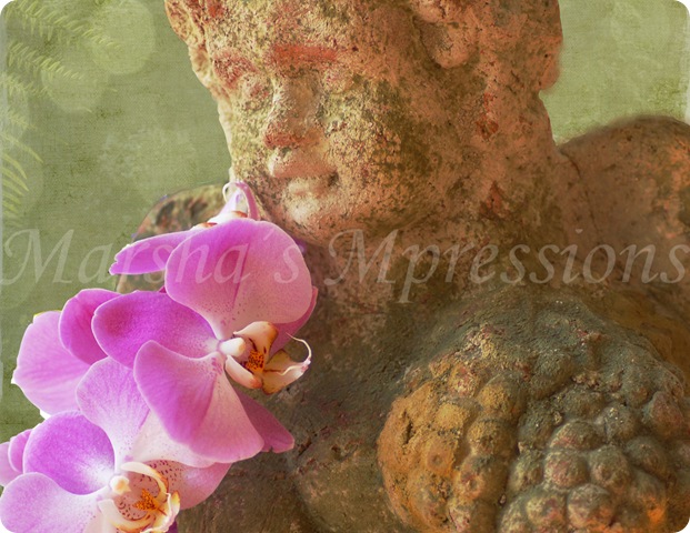 orchid with angel statue w watermark copy