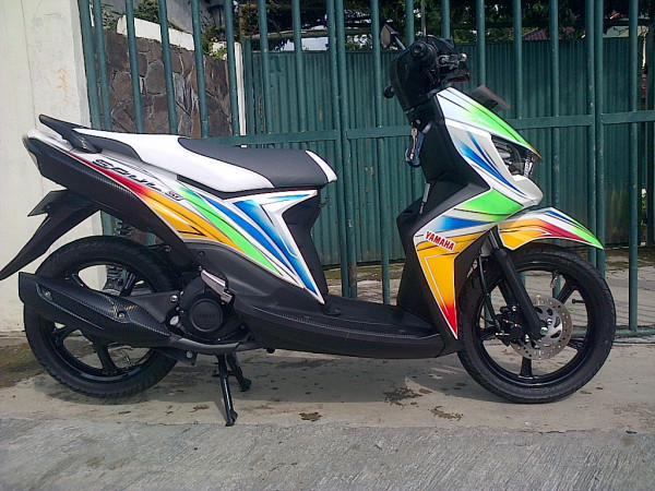 modifikasi airbrush mio soul gt terbaru