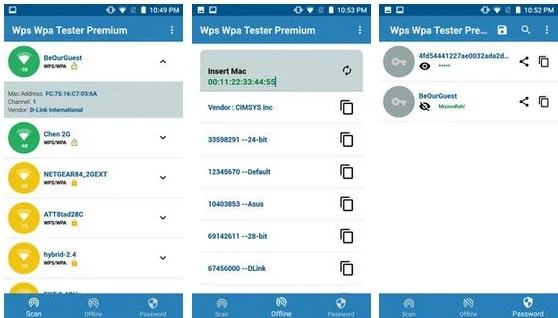 تنزيل تطبيق WIFI WPS WPA TESTER لمعرفة كلمة سر الواي فاي