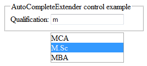 AutoCompleteExtender control example of AJAX in asp.net using web service AutoCompleteExtender control example of AJAX in asp.net using web service