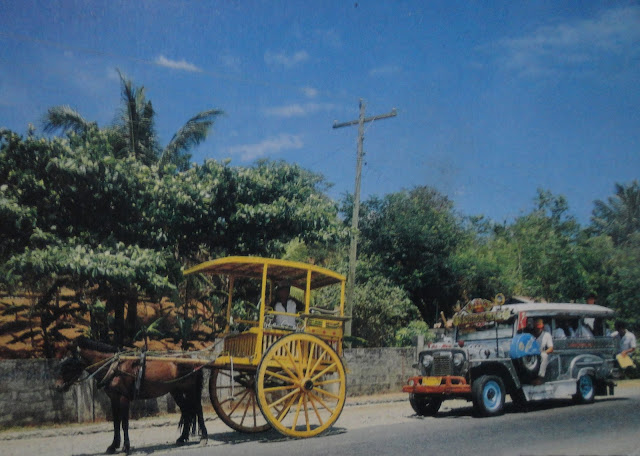 Kalesa and Jeepney postcard