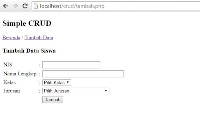 CRUD,Form Input,Input PHP