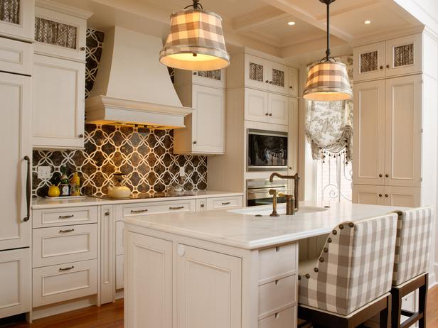 white cream, colored, kitchen design