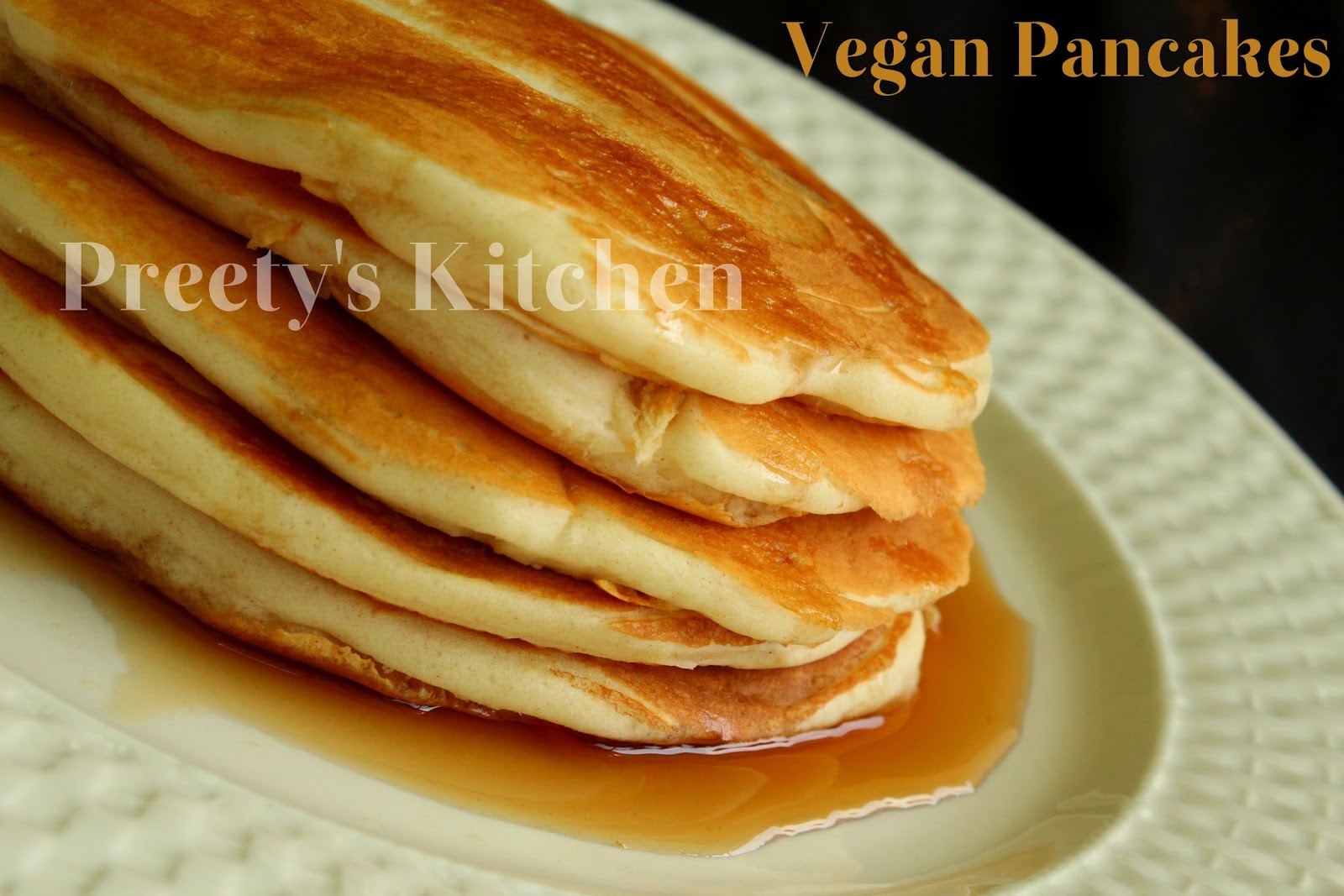 Eggless to how Pancakes Vegan Kitchen: / pancakes eggless make  Pancakes Preety's