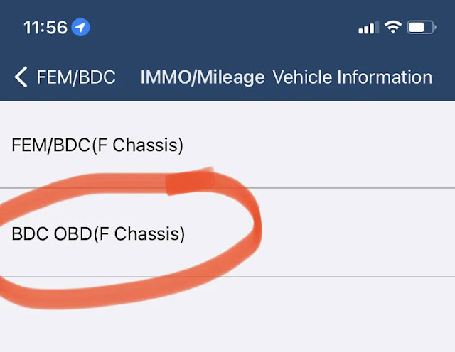 برنامه anhua acdp کلید bmw bdc از طریق obd 4