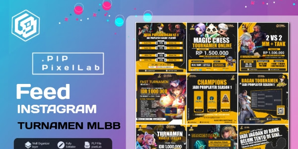 Turnamen MLBB V 1 Instagram Template Plp & Canva