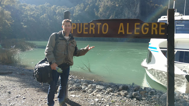 ready to board at Lago Aguas Frias