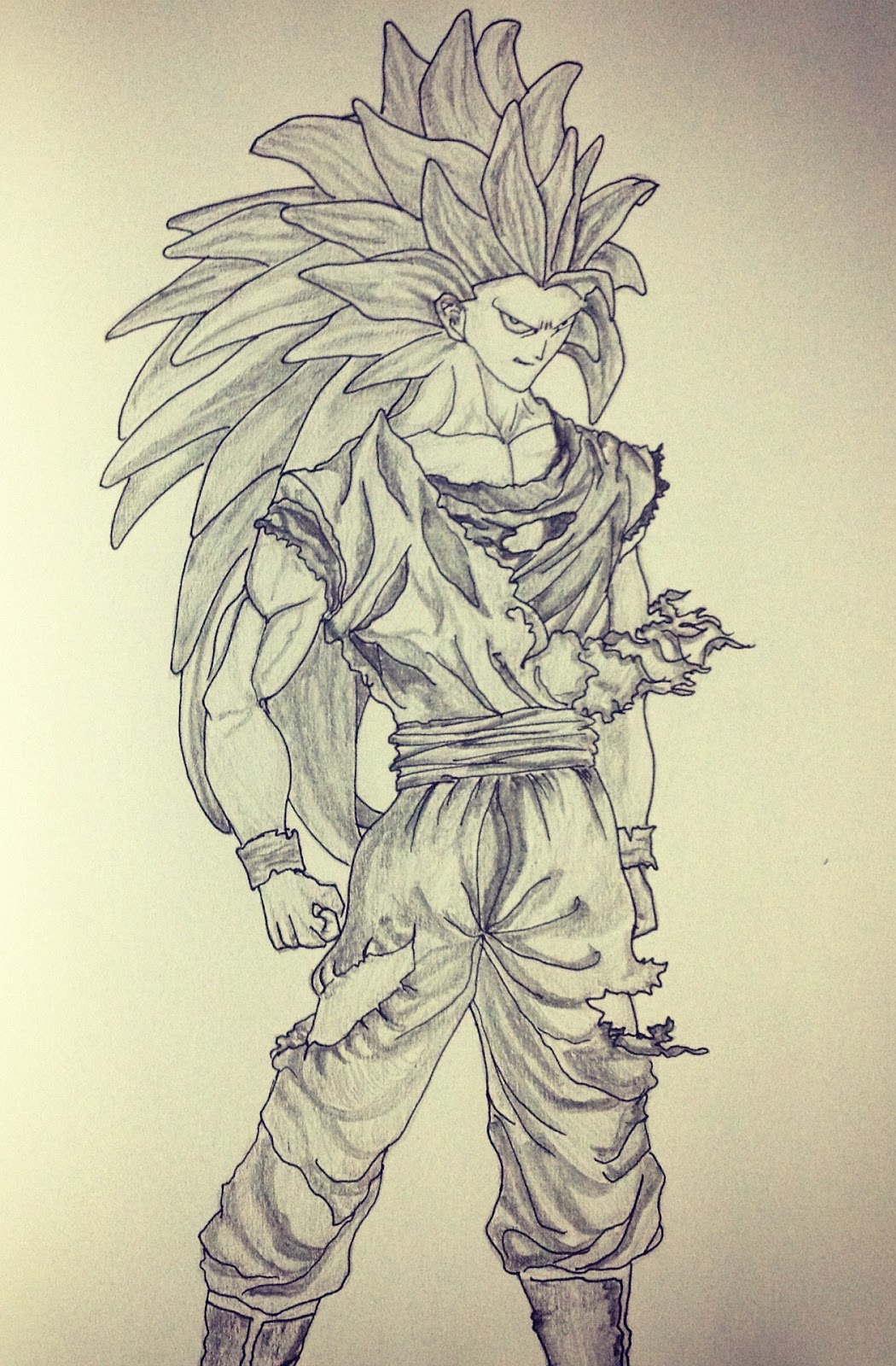 My Artwork - Pulkit Khanna: Goku Super Saiyan 3, SSJ3
