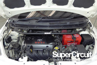 SUPERCIRCUIT Front Strut Bar/ Front Tower Bar/ Front Engine Bar made for 2nd gen Toyota Vios NCP93