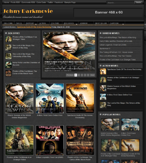 Johny Darkmovie Blogger Template