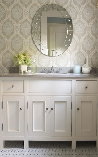 Kelsey M. Design: Wallpaper Wednesday Bathrooms