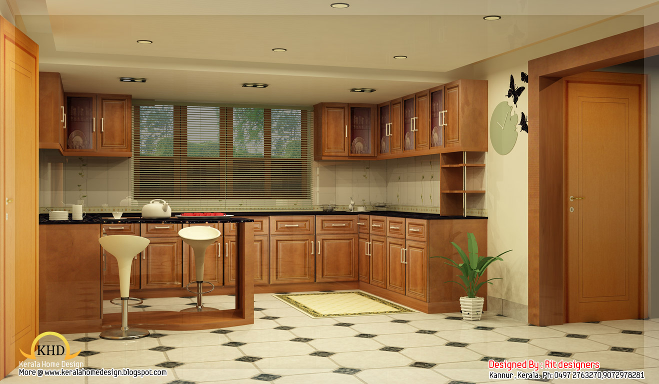 Beautiful 3D interior designs Kerala home  design and 