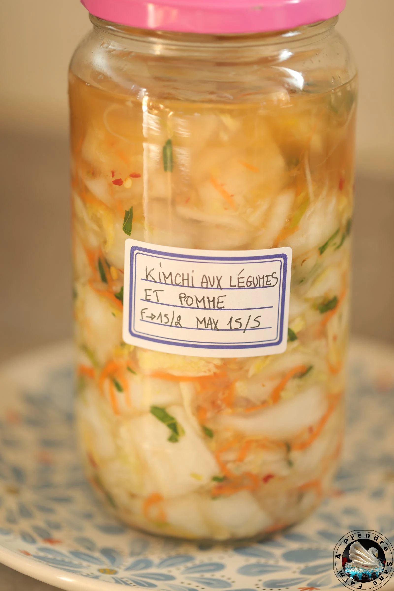 Kimchi aux légumes et pomme