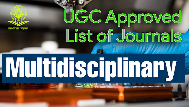 Multidisciplinary UGC Approved Journals
