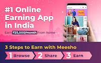Earn-money-online-meesho-selling-products-online-amazon-flipkart-ebay-snapdeal-money-referal-coupon-code