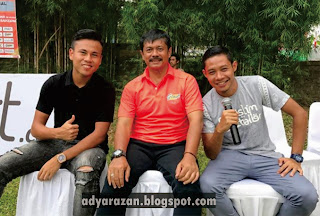 evan dimas bersama coach indra sjafri dan sahrul kurniawan