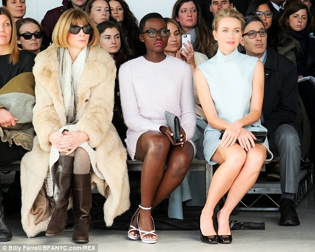 Anna Wintour Snuggles Up to Lupita Nyong'o and Naomi Watts