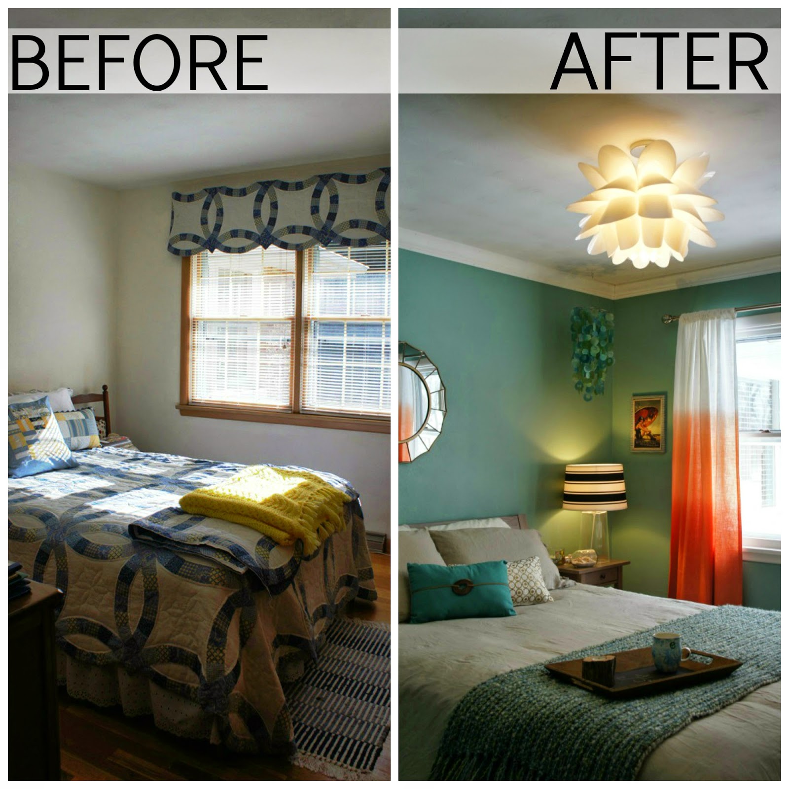 Living In Yellow: Guest Bedroom: Before and After