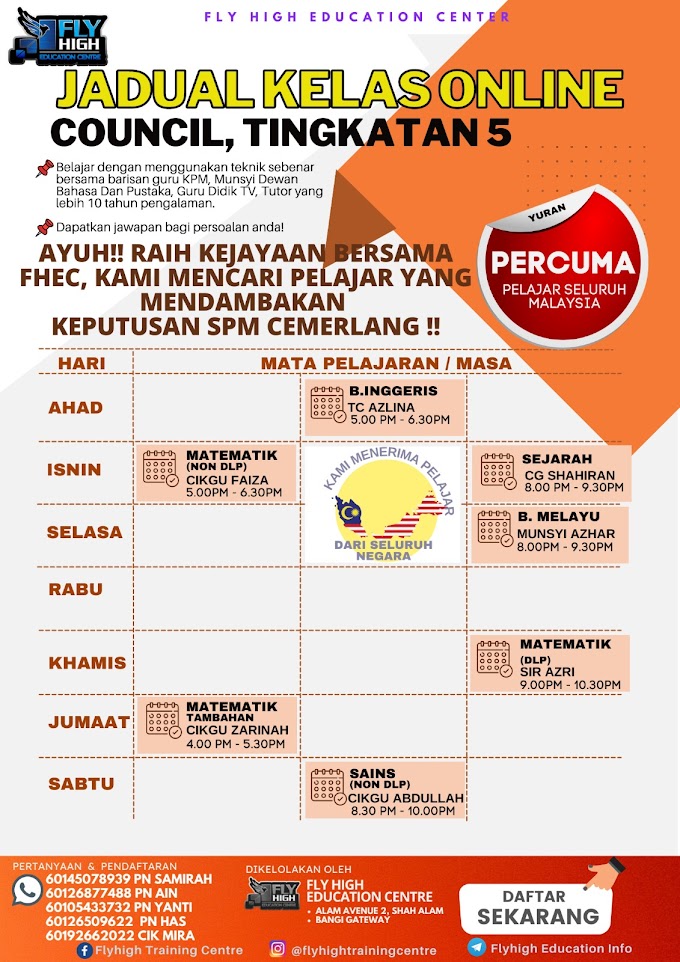 Tips Cemerlang Dalam Peperiksaan SPM 