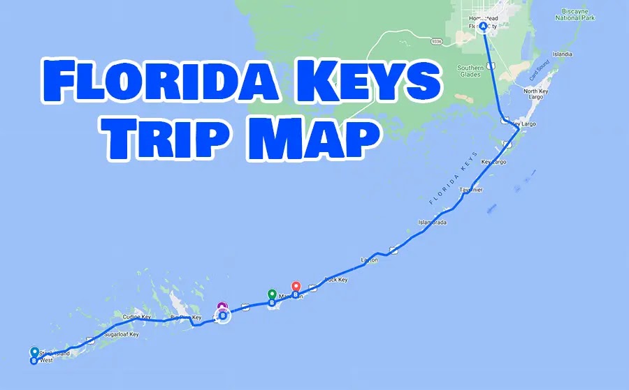 Florida Keys Trip Map
