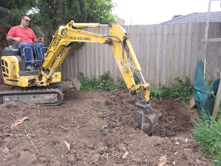 digging up the garden