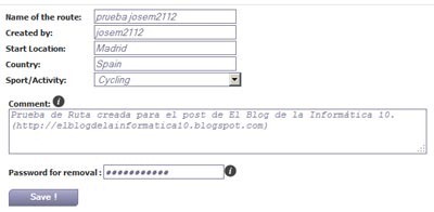 Calcular distancias running, cycling, walking …