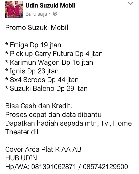 promo suzuki mobil bulan september