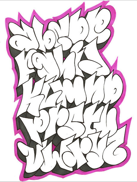 Cool Graffiti Alphabet Letters