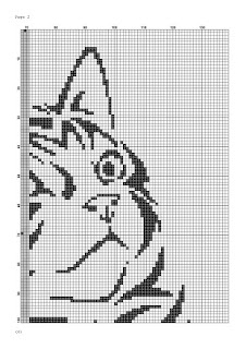 Animal cross stitch Black cat pattern - Tango Stitch