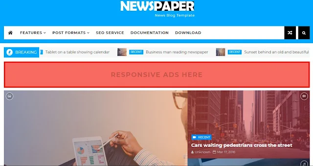 Newspaper News Blogger Template