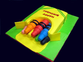 Box of Crayons Cake