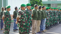 Danrem 042/Gapu Pimpin Apel Cuti Lebaran Anggota Makorem 042/Gapu