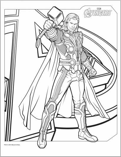 The Avengers Coloring Pages 3