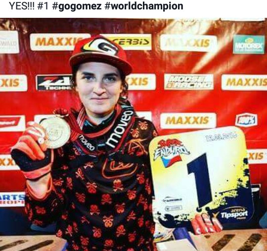 Sandra Gómez. Campeona del Mundo de Superenduro.