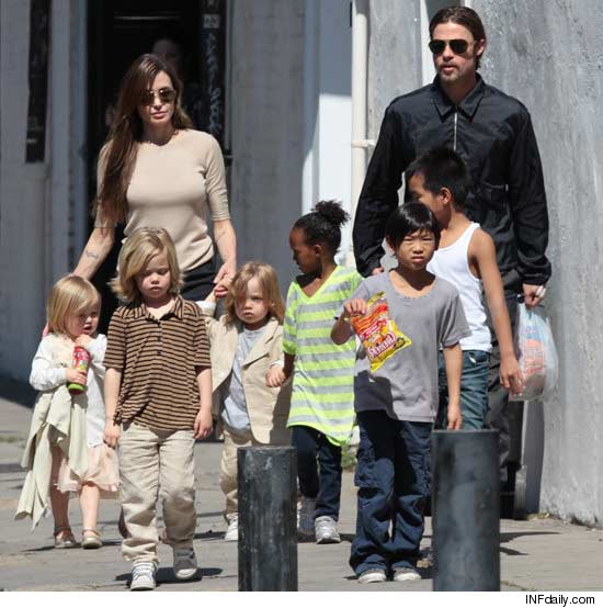 Angelina Jolie Kids Photos