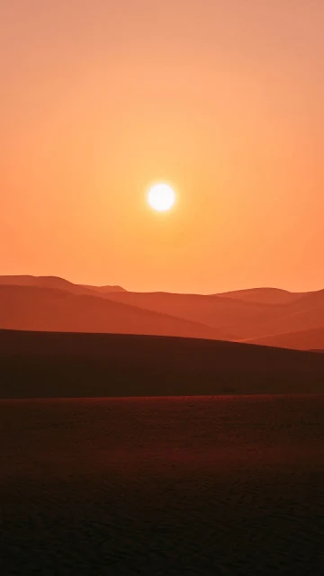 Plano de Fundo Celular Pôr do Sol no Deserto