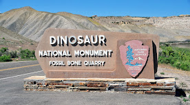 Dinosaur National Monument front entrance sign