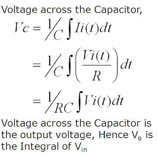 RC Integrator Design equation