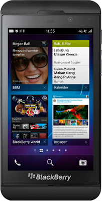 Smartphone BLACKBERRY Z10 Black, Dijual Murah Dengan 6 Kali Cicilan