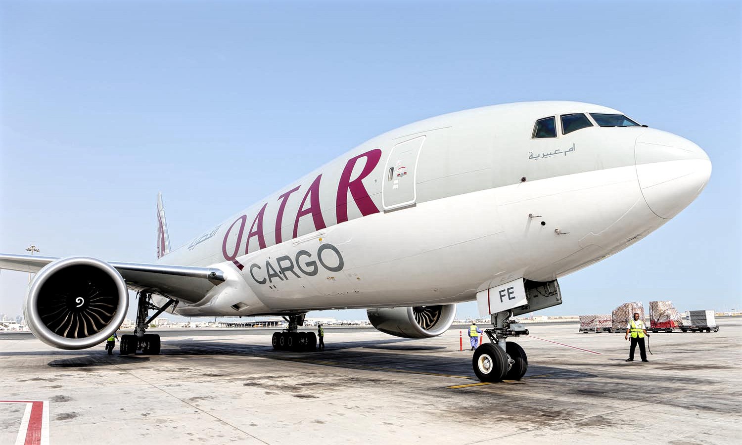  Qatar  Airways  Receives Boeing 777  Freighter For Cargo 