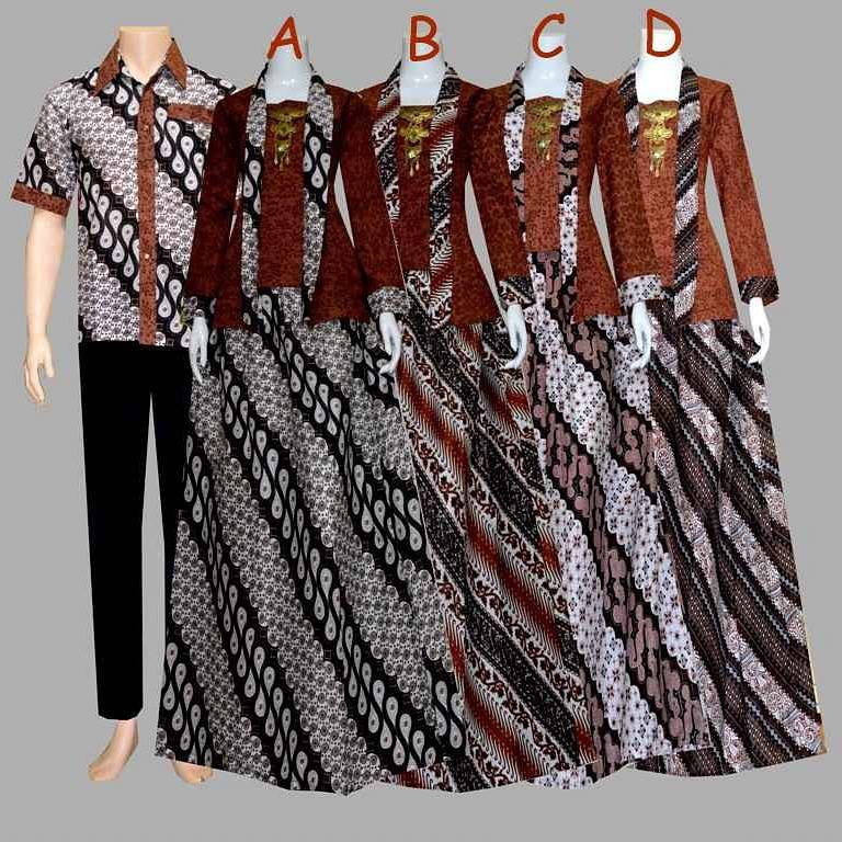  Gamis  Batik  Modern  Gamis  Batik  Kombinasi Gamis  Syari  