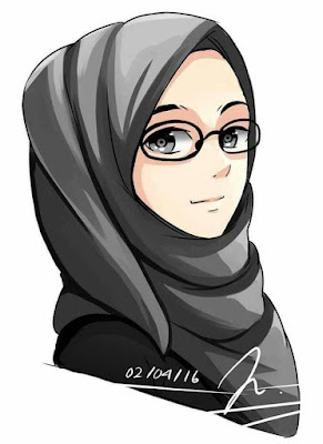 Gambar Kartun Muslimah Cantik Terbaru 2019