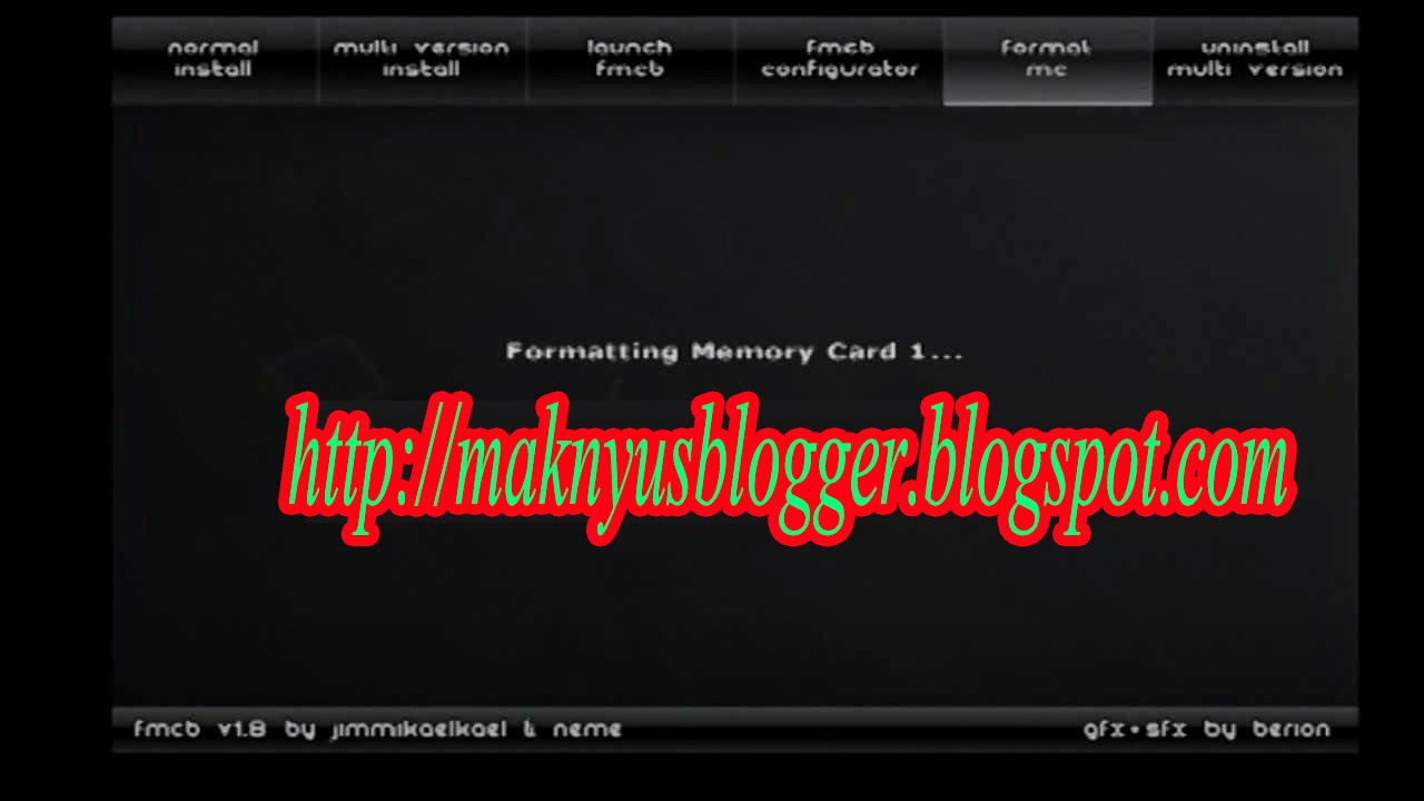 Cara Install Free MC Boot v1.8 Ke Memory Ps2