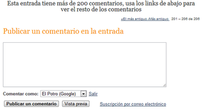 comentarios blogger
