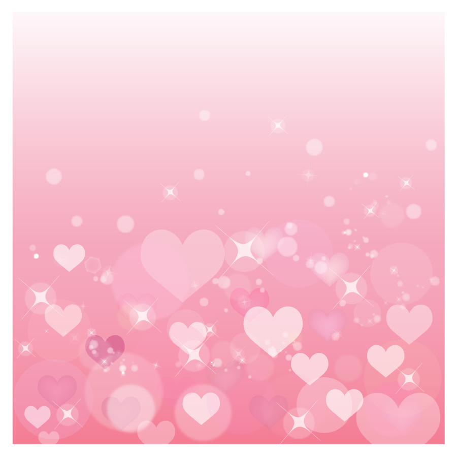 Bezierinfoベジェインフォ 淡いピンク色ハートの背景 Pink Heart Background イラスト素材
