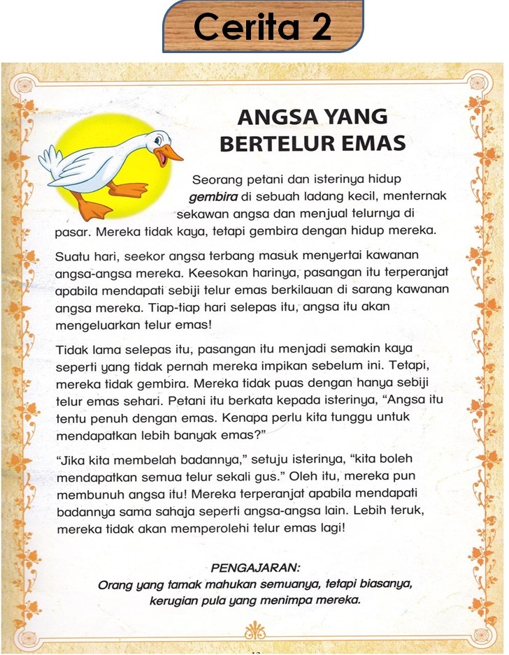 Bahasa Melayu Tahun Satu Marilah Membaca Cerita Cerita 