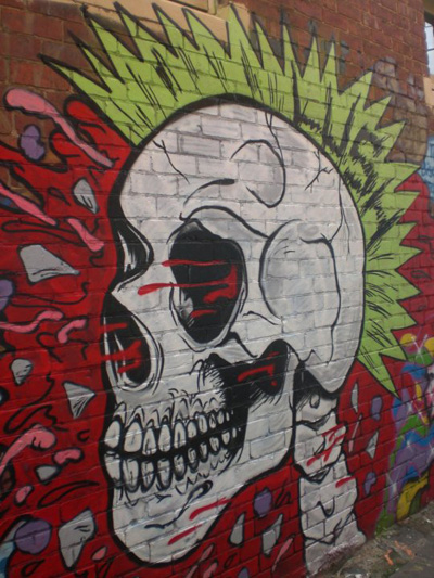 Graffiti 3d Punk Design wallpaper