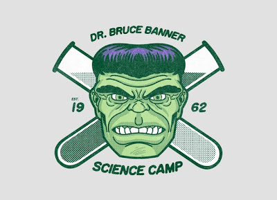 Marvel x Threadless The Incredible Hulk T-Shirt Collection - “Dr. Bruce Banner Science Camp”