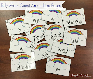 Tally Mark Count Around the Room, www.justteachy.blogspot.com