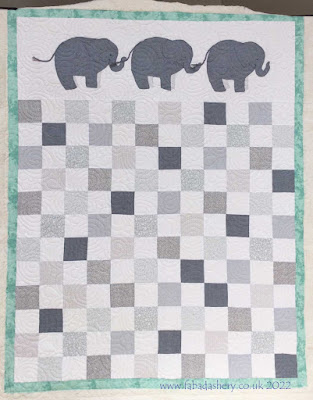 Val's Elephant Baby Quilt